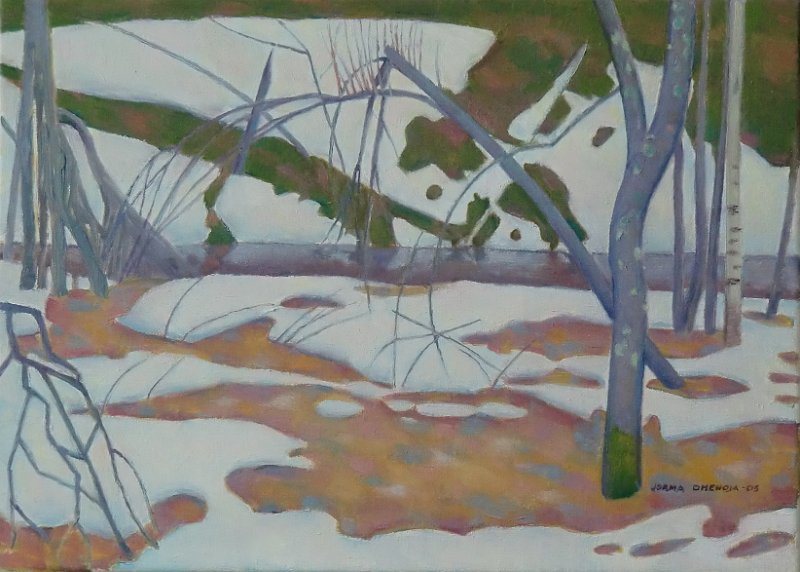 14kevaan2.JPG - Keväänkuviot 1, 33x46, 2005