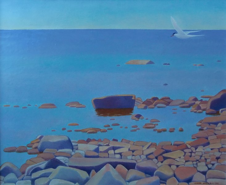 9Tiiranlento.JPG - Tiiranlento 60x73, 1996