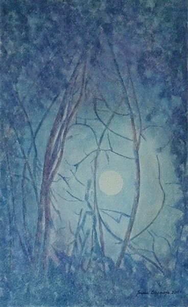 10kuutamo.JPG - Kuutamolla 60x80, 2012