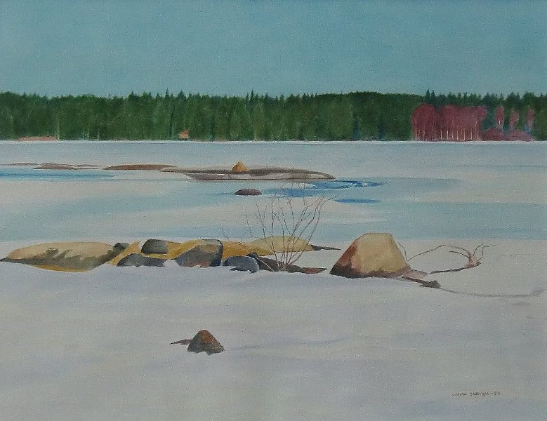 4merinmaisema.JPG - Jäätynyt ulappa 45x58 1994