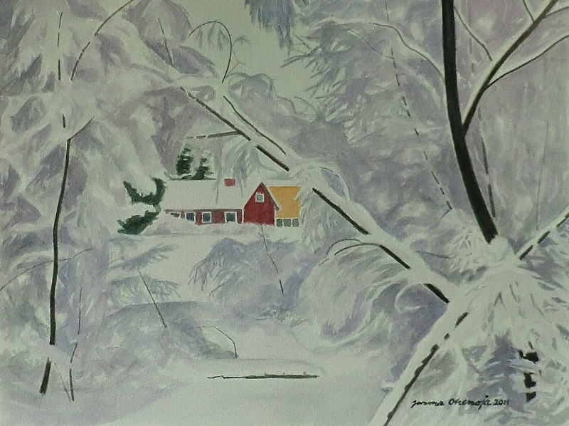 tuiskunjalkeen.JPG - Tuiskun jälkeen 22x30, 2011